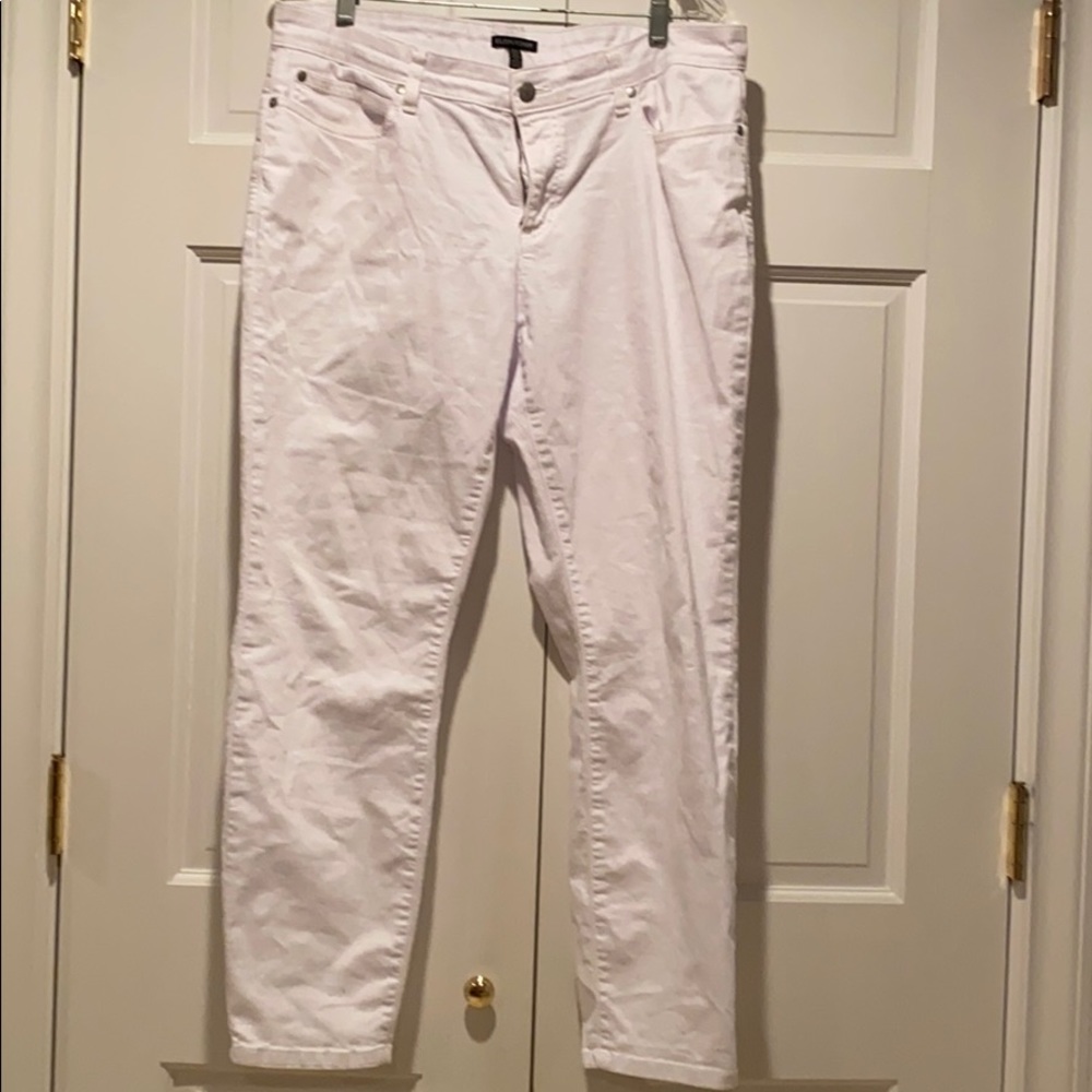Eileen Fisher white jeans